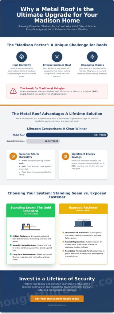 Metal Roof Installation in Madison, AL: A Homeowner’s Step-by-Step Guide