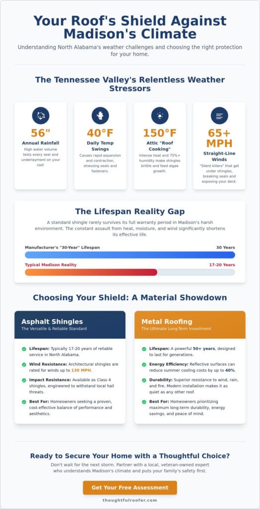 Roofing in Madison, AL: The Homeowner’s Guide to Durable Protection