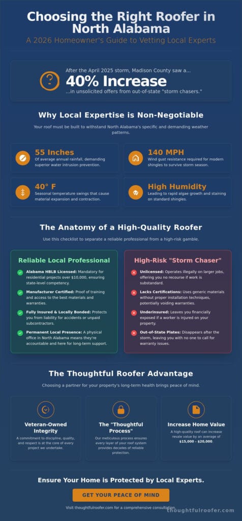 Rooftop Contractors in Huntsville & Madison: A Homeowner’s 2026 Reference Guide