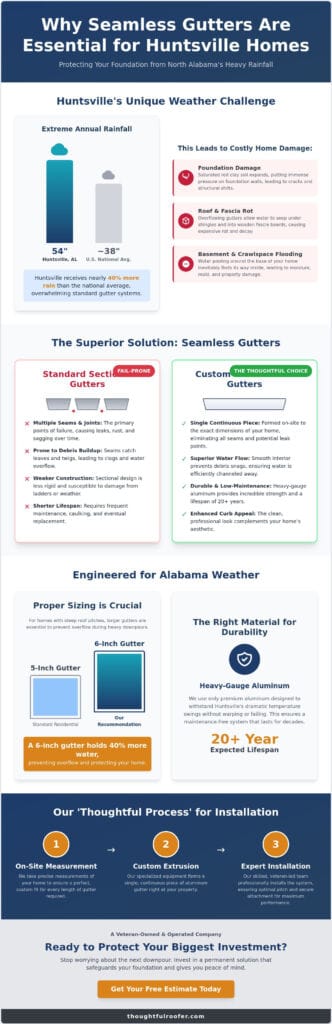 Seamless Gutter Installation in Huntsville, AL: The Ultimate Homeowner’s Guide