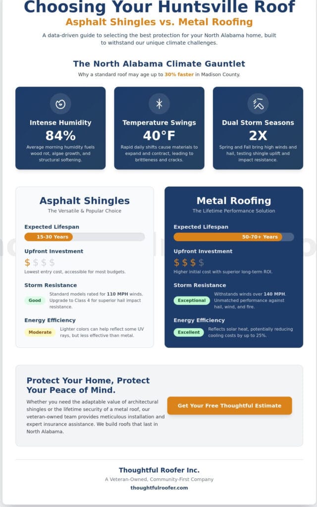 The Huntsville Roof Buying Guide: Protecting Your North Alabama Home in 2026