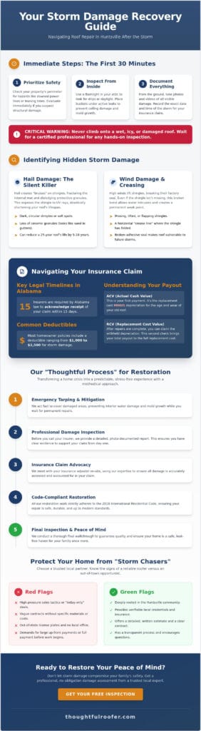 Storm Damage Roof Repair in Huntsville: The Complete Homeowner Recovery Resource