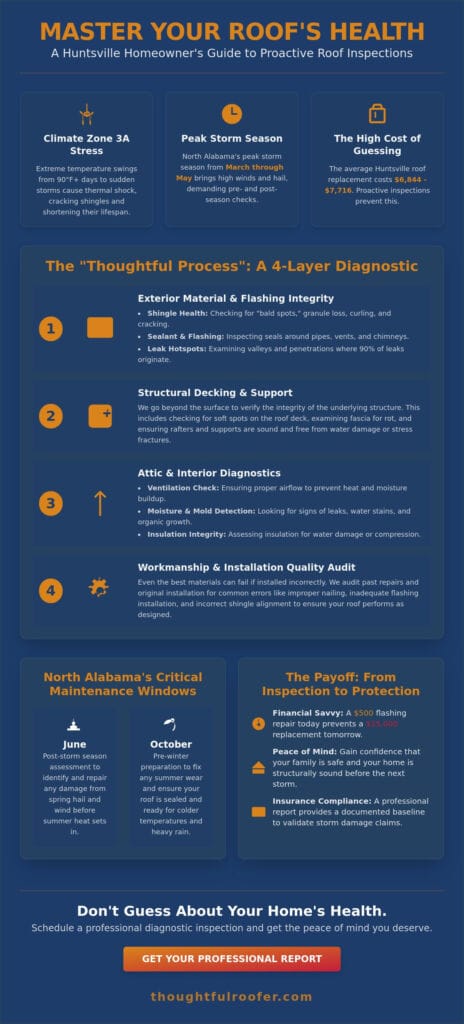 The Ultimate Huntsville Homeowner’s Roof Inspection Checklist for 2026