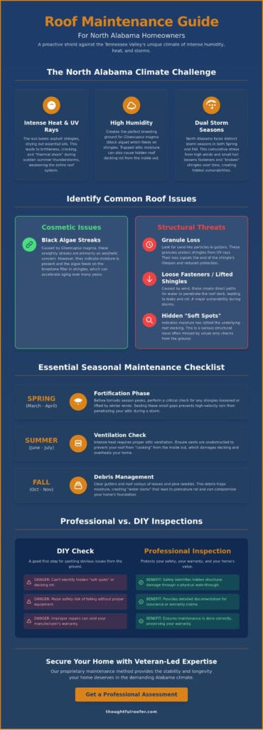 Roof Maintenance Tips for Alabama Homeowners: The 2026 Tennessee Valley Guide