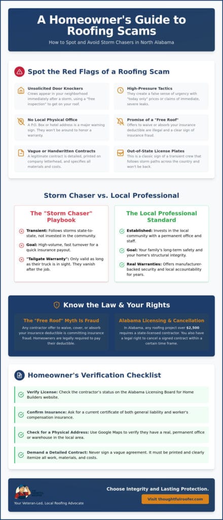 Avoiding Common Roofing Scams in Alabama: The 2026 Homeowner’s Guide
