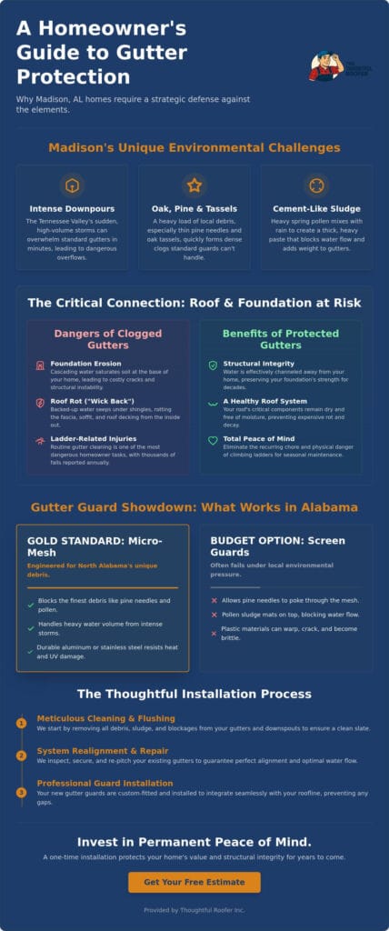 Gutter Guard Installation in Madison, AL: A Homeowner’s Guide to Lasting Protection