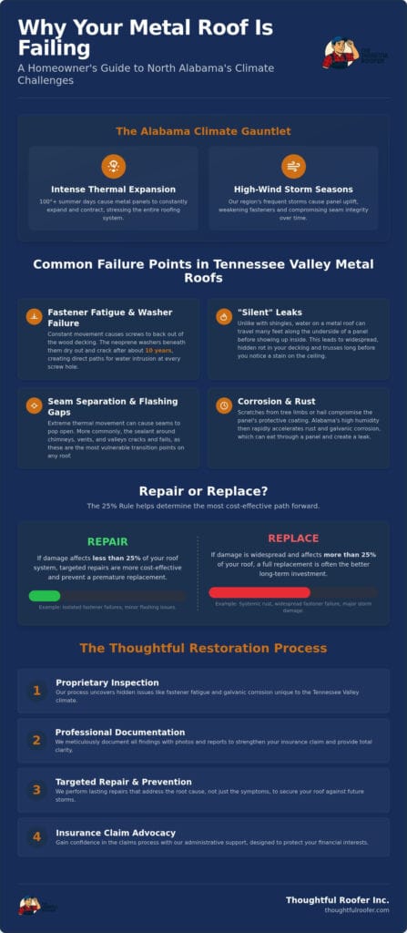 Expert Metal Roof Repair in Huntsville, AL: The Homeowner’s Guide to Lasting Protection