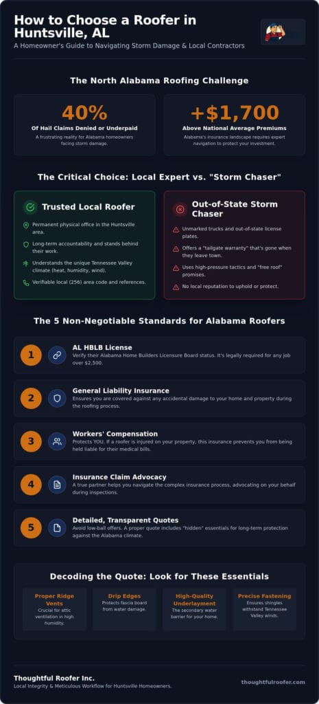 How to Choose a Roofer in Huntsville, AL: The 2026 Homeowner’s Guide