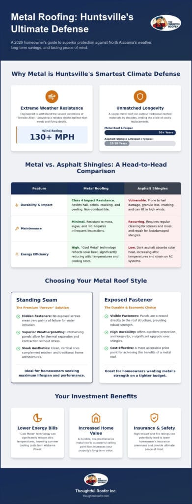 Metal Roofing in Huntsville, AL: The Complete 2026 Homeowner’s Guide