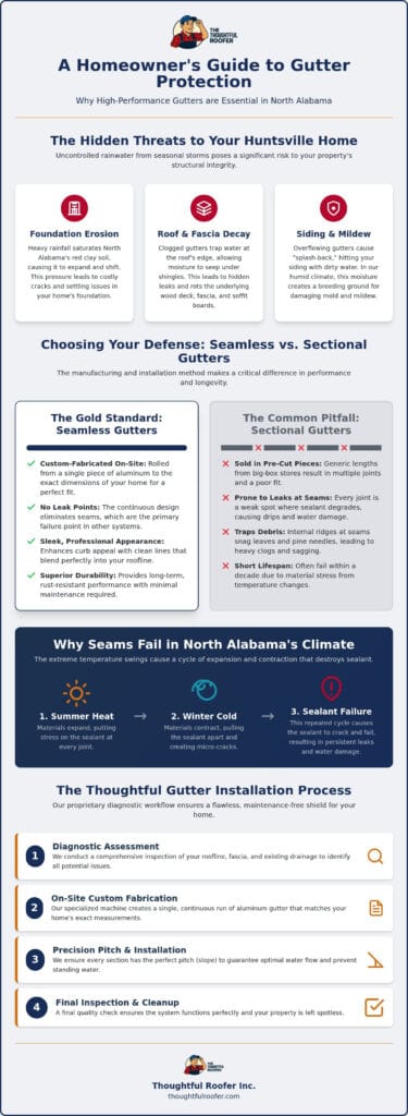 Professional Gutter Installation in Huntsville, AL: The Homeowner’s 2026 Guide
