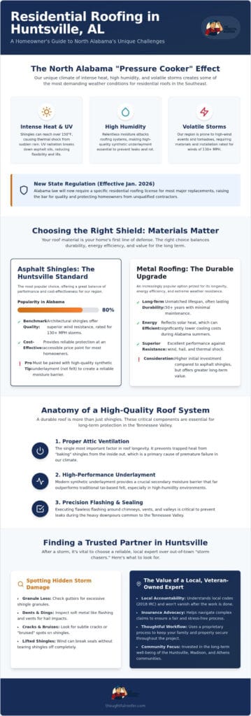 Residential Roofing in Huntsville, AL: The 2026 Homeowner’s Guide