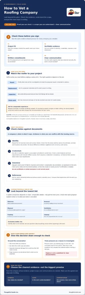 How to Vet a Roofing Company: A Homeowner’s Guide for 2026