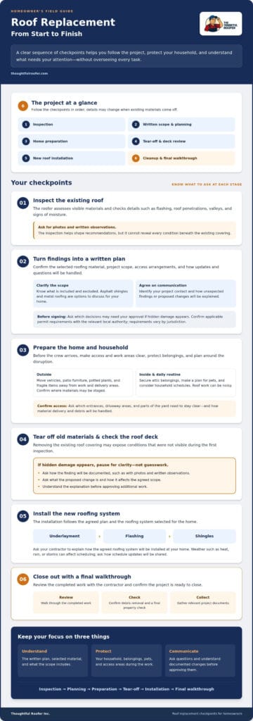 Roof Replacement Process from Start to Finish: A 2026 Homeowner Guide