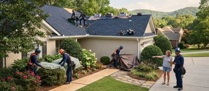 How to Protect Your Landscaping During Roof Work